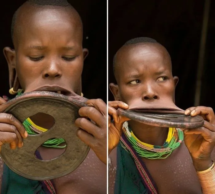 Etiyopyalı kızın inanılmaz ağzı!