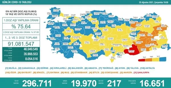 saglik-bakanligi-31-agustos-2021-kovid-19-vaka-ve-vefat-tablosu-turkiyede-koronavirusten-kac-kisi-oldu-vaka-sayisi-ne-kadar-1630421356523.jpg SON DAKİKA: Sağlık Bakanlığı 6 Eylül 2021'e ait Kovid-19 tablosunu duyurdu | Vaka ve vefat rakamları arttı mı düştü mü? - 17