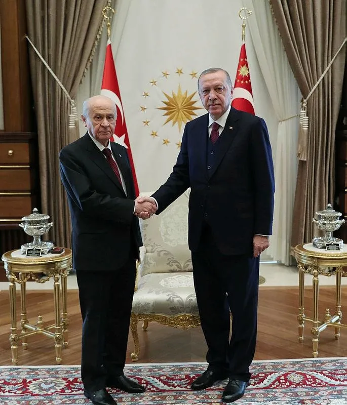 Son Dakika: Başkan Erdoğan Devlet Bahçeli görüştü