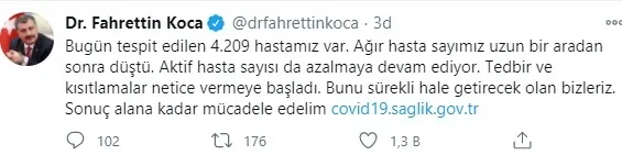 Son dakika | Sağlık Bakanlığı koronavirüs vaka sayılarını açıkladı | 17 Aralık 2020 Kovid-19 verileri