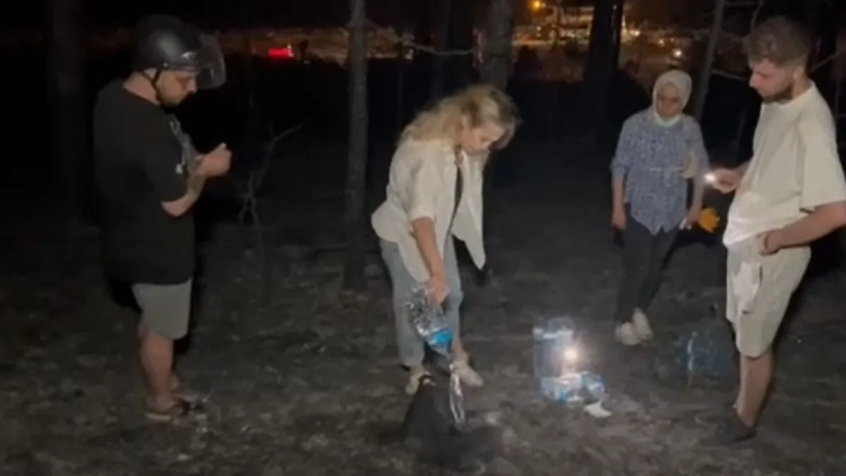 Tatlıses’in eski eşi Ayşegül Yıldız’dan yangın bölgesine sessiz destek