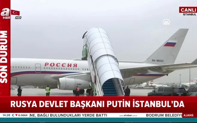 Vladimir Putin İstanbul'a geldi!