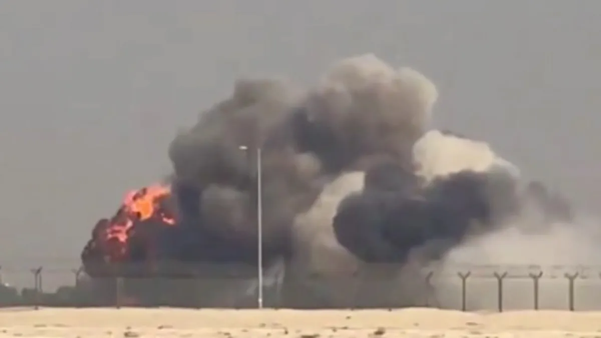 Dubai'deki hava gösterisinde uçak faciası! Yere çakıldı: Pilot hayatını kaybetti