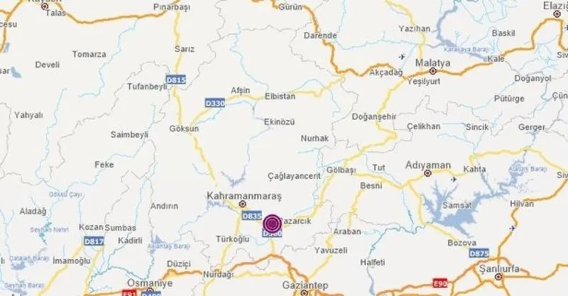Kahramanmaras Ta 3 6 Buyuklugunde Deprem