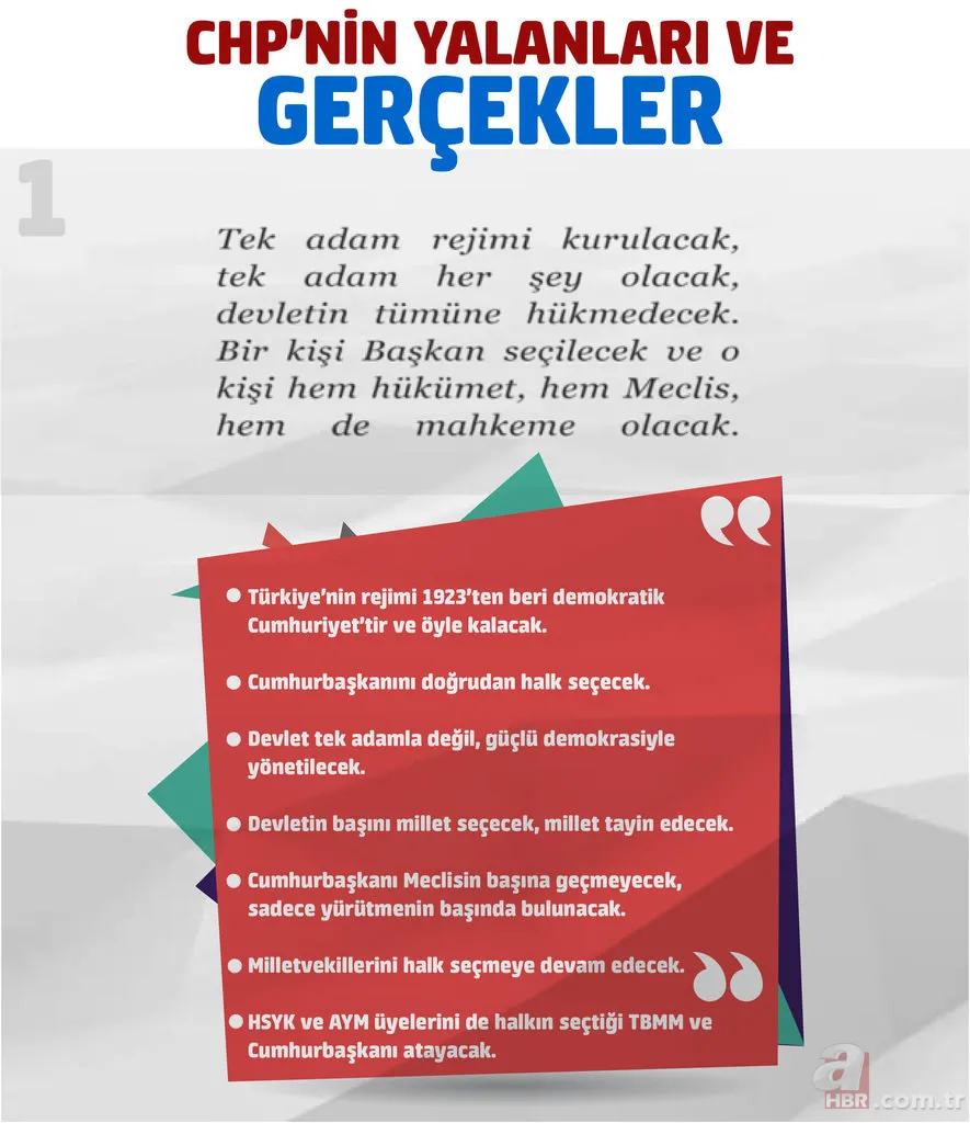 İşte CHP'nin referandum yalanları ve gerçekler 1