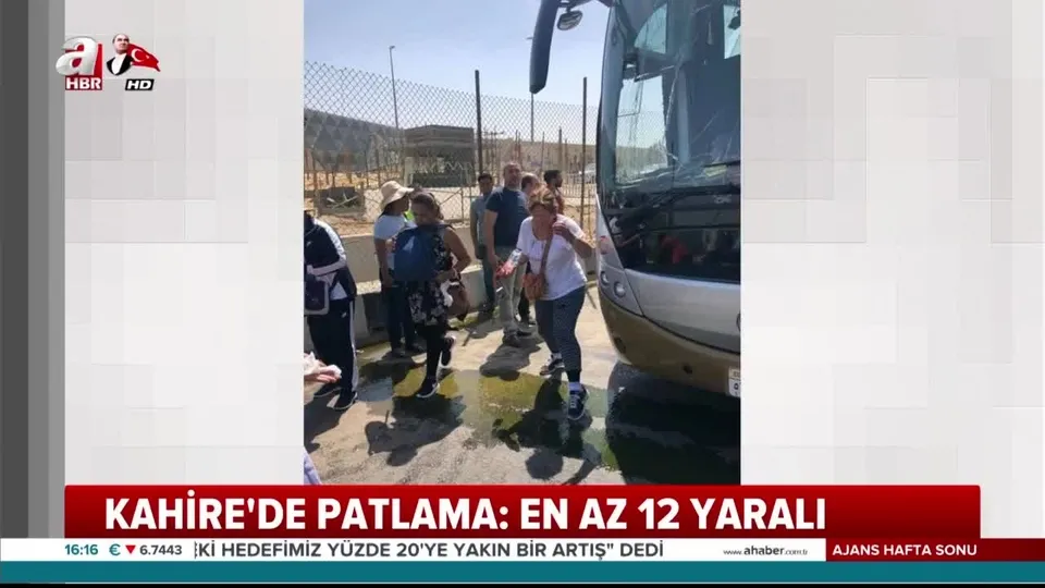 Mısır’da turist otobüsünde patlama | Video