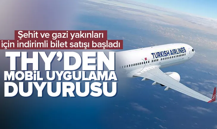 THY’den gazi-şehit yakınlarına indirimli bilet