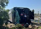 Yolcu otobüsü devrildi: 1 ölü 22 yaralı