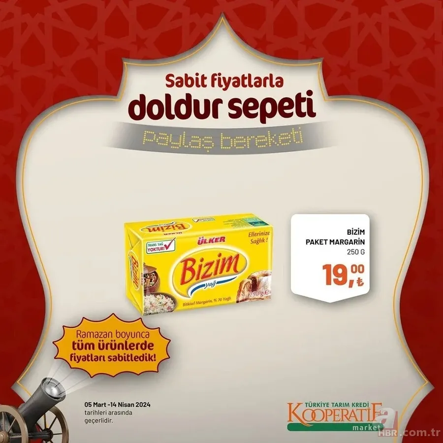 Tarım Kredi Market 30 Mart indirim kataloğu yayınladı! Kaşar peynir 205,00 TL’ye, tost peyniri 185,00 TL’ye, tereyağı 259,00 TL’ye, süt 22,50 TL’ye satışta 4
