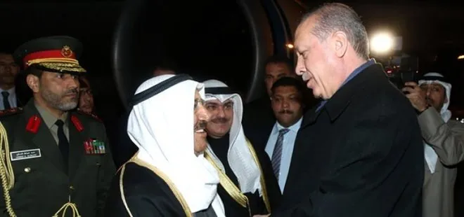 Erdoğan bizzat karşıladı! Kuveyt emiri Ankara’da