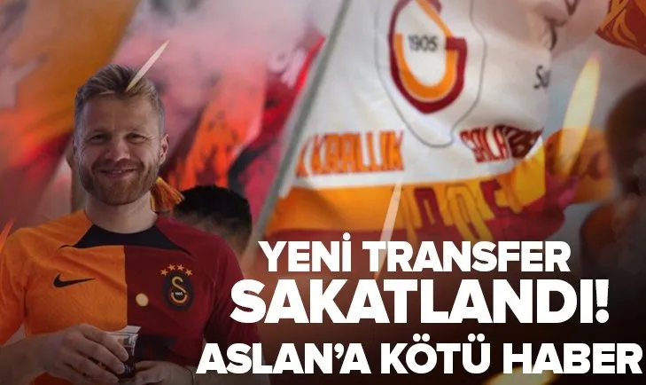 Galatasaray’ın yeni transferi sakatlandı! Yıldız isim 3 hafta yok