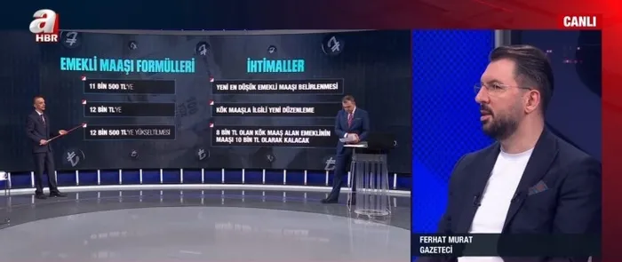 En düşük emekli maaşına zam hazırlığı! Kök maaş 10 bin TL’yi geçer mi? Son kulisler A Haber’de | Canlı yayında rakam verdi...
