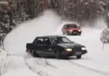 Karla kaplı pistlerde drift