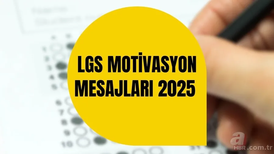 LGS motivasyon mesajları 2025 | LGS'ye girecek çocuğa, kardeşe, yeğene cesaret veren, rahatlatıcı, iyi dilek mesajları... 1