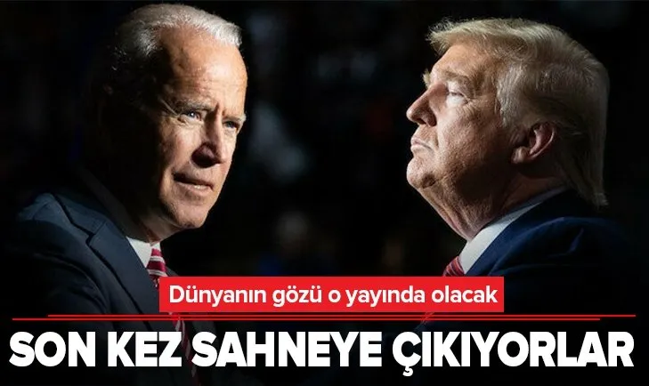 Son kez sahneye çıkıyorlar: Gözler Trump ve Biden'ın son canlı yayınında olacak