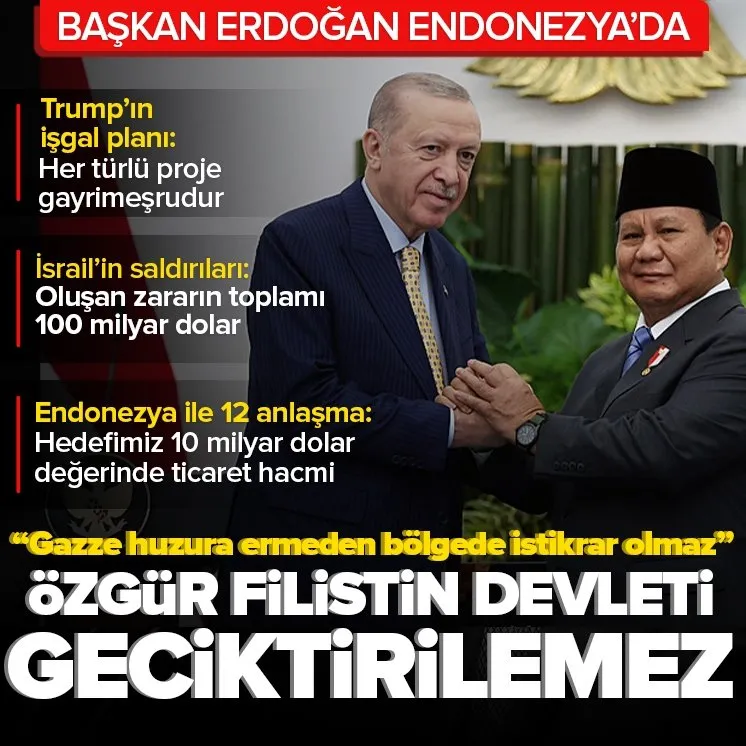 Erdoğan: Özgür Filistin devleti geciktirilemez