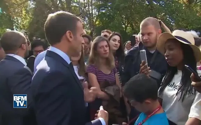 Macron'dan Fransız gence küstah cevap