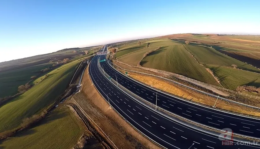Tekirdağ- Çanakkale Otoyolu’nun son hali paramotor uçuşuyla görüntülendi: Gerçekten çok güzel olmuş 3