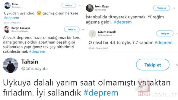 Deprem Twitter'da TT listesine girdi... İşte ilk yorumlar 1