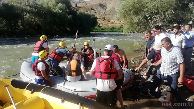 Binali Yıldırım Erzincan'da rafting yaptı 2