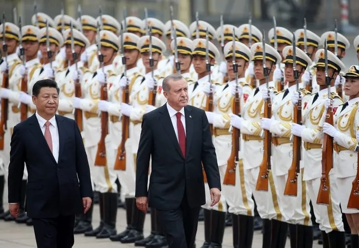 Erdoğan Çin’de resmi törenle karşılandı