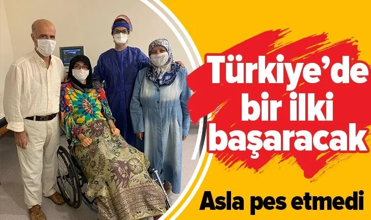 Omurilik felçli Zehra: Bir hayalim var Türkiye'de ilk olacağım