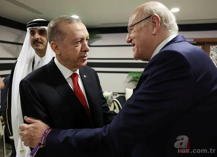 Başkan Recep Tayyip Erdoğan 2022 Dünya Kupası'nı dünya liderleri ile birlikte izledi