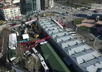 Taksim Camii'ne ilk kazma vuruluyor