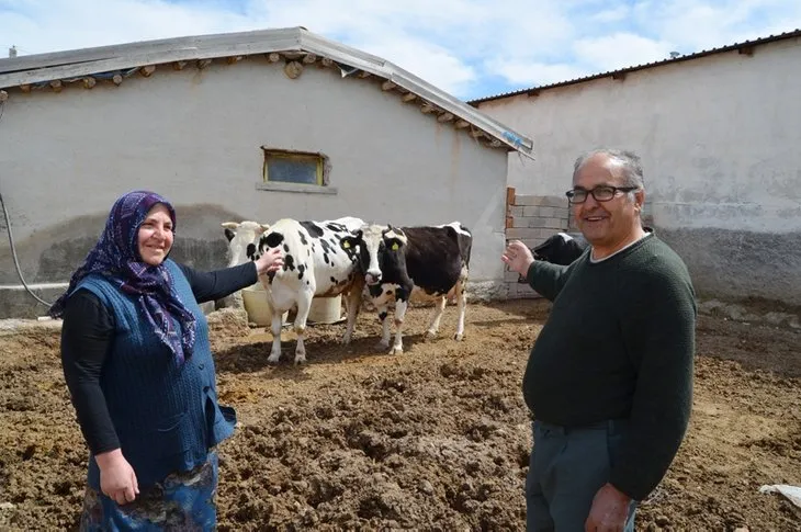 Aksaray’da bin lira kredi desteği alan Hatice Gökçe 11 yılda çiftlik kurdu