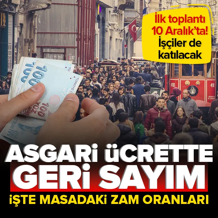 Asgari ücret görüşmelerinde geri sayım