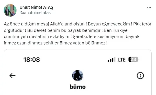 Babala TV’de Kılıçdaroğlu’na Diyarbakır annelerini ziyaret etmediği için tepki gösteren Umut Nimet Ataş’a HDPKK’dan tehdit: Yakın zamanda kafana sıkacağız