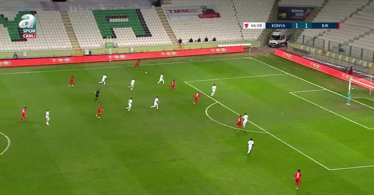 Konyaspor maçında Beşiktaş'ın iptal edilen golü!