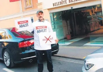 Gazeteciden CHP’ye ‘adalet’ protestosu