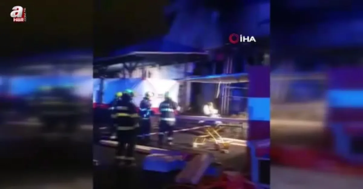 Çekya'da restoranda yangın