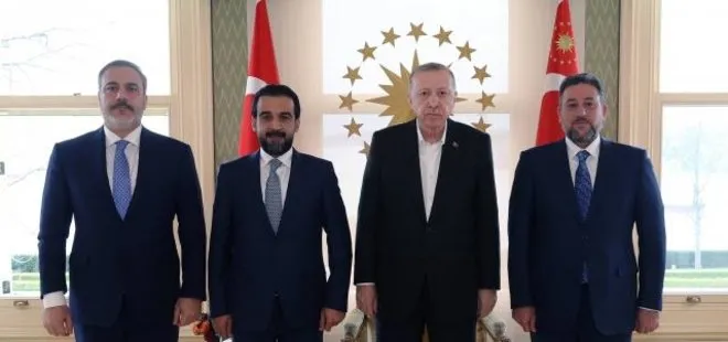 Son dakika: Başkan Erdoğan, Irak Temsilciler Meclisi Başkanı El Habusi’yi kabul etti