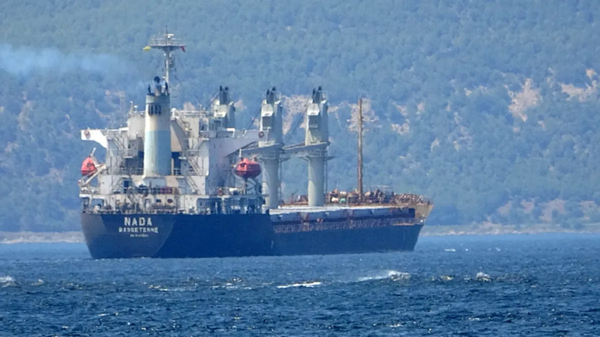 Çanakkale Boğazı'nda yük gemisi arıza yaptı