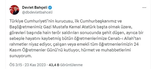 MHP Genel Başkanı Devlet Bahçeli: Atanamayan hiçbir öğretmen bırakılmamalıdır - 7
