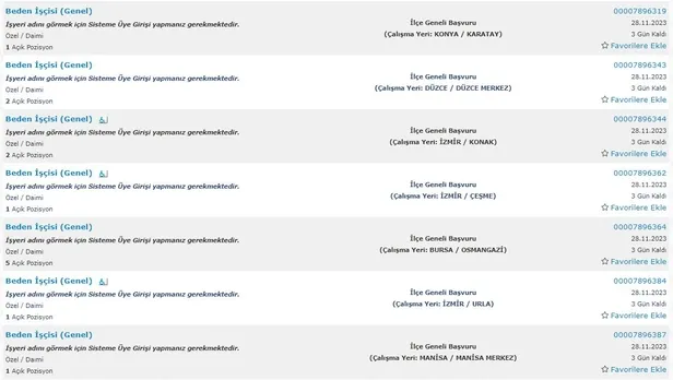 KPSS’SİZ MÜLAKATSIZ 29 BİN İŞÇİ ALINACAK! İŞKUR ilkokul mezunu alım yapacak kurumların listesini ve ilanları açıkladı