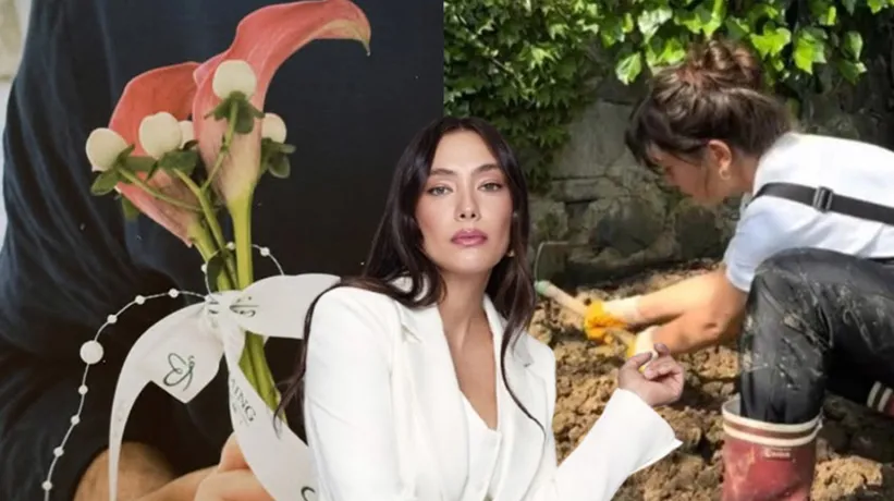 Neslihan Atagül minik oğlu Aziz'i kendi ürettiği besinlerle besliyor!
