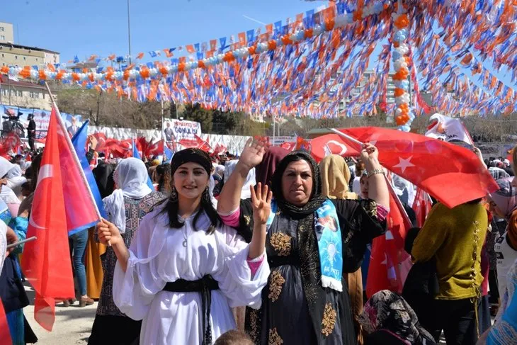 Başkan Erdoğan'a Şırnak'ta sevgi seli