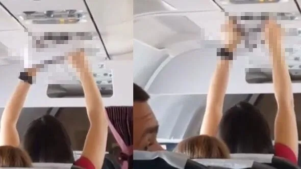 Uçakta iğrenç olay şoke etti! Görenler şaştı kaldı