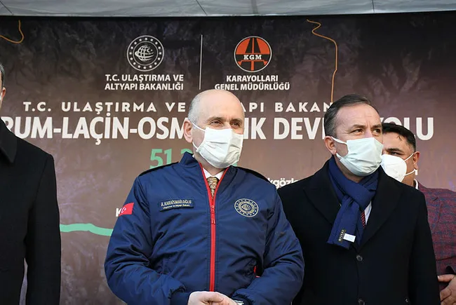 Karadeniz ve İç Anadolu’yu birbirine bağlayan Kırkdilim Tüneli’nde ışık görme töreni yapıldı