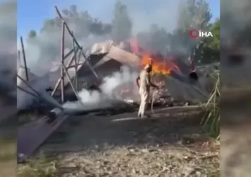 Kemah'ta saman yangını