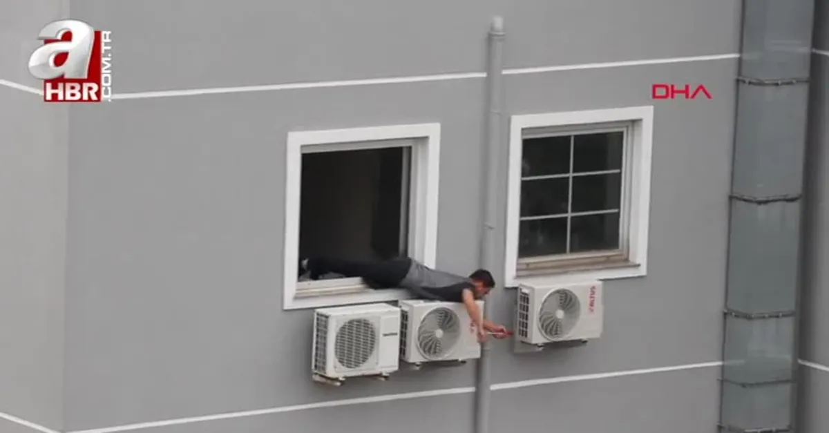 Klima ustası, iş güvenliğini hiçe saydı