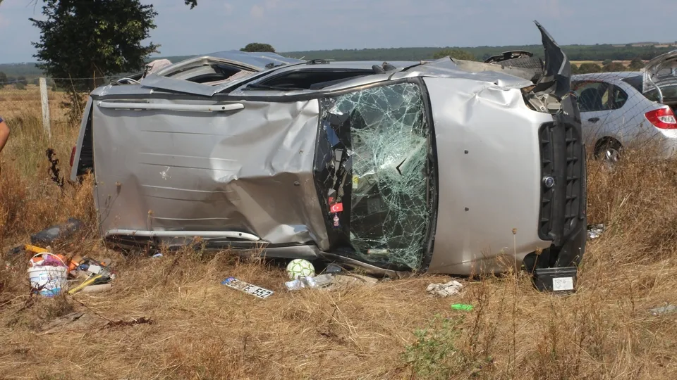 Tekirdağ’da feci kaza! Yaralanmadan kurtuldu