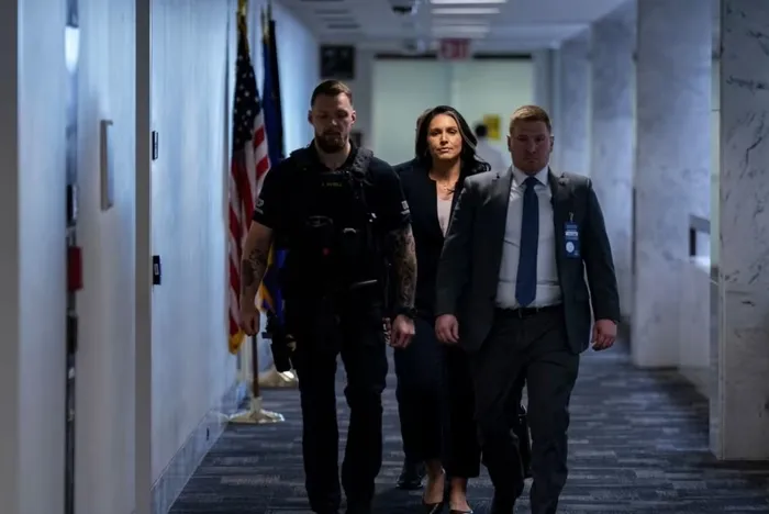 amerikan-siyasetinde-tulsi-gabbard-tartismasi-trumpin-istihbarat-sefi-adayi-gizemli-gecmisiyle-gundemde-1738156216463.jpg Eski Temsilciler Meclisi üyesi Tulsi Gabbard, ortada, Aralık ayında Capitol Hill'de yapılacak bir toplantıya gidiyor. (Bloomberg NEWS)