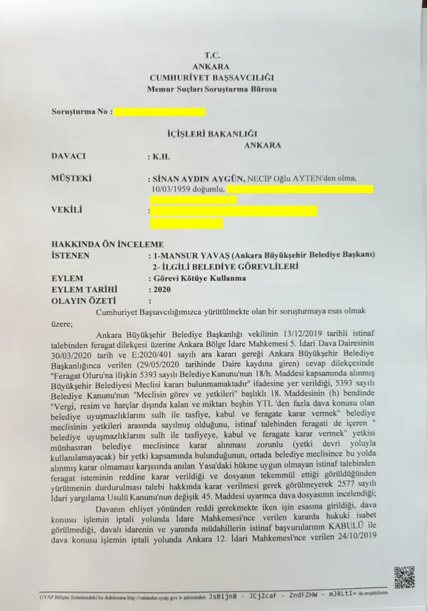 CHP'li Ankara Büyükşehir Belediye Başkanı Mansur Yavaş'a şok! Başsavcılık hukuksuz TOGO İkiz Kuleleri kararı için harekete geçti - 3