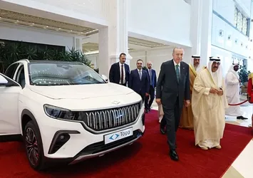 Başkan Erdoğan'dan Kuveyt Emiri Sabah'a yerli otomobil Togg hediyesi