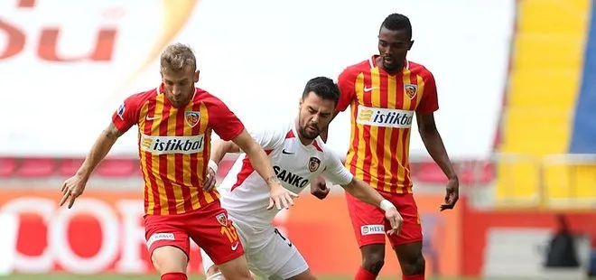 Kayserispor ile Gaziantep FK 1-1 berabere kaldı