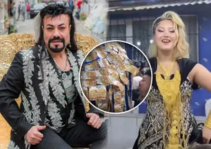 Kobra Murat'ın kızı Sergül'ün nişanı olay oldu! Boyunca altın ve euro takıldı! 